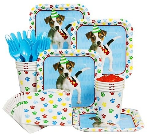 These puppy dog party supplies were released after my daughter's party and are just as cute! This would be another great partyware option for your celebration.