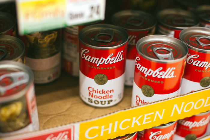 You can find great deals at salvage grocery stores, such as overstocked items at low prices.