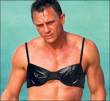 Do you think 99% of women would leave James Bond because he occasionally wears a bra? Methinks not...