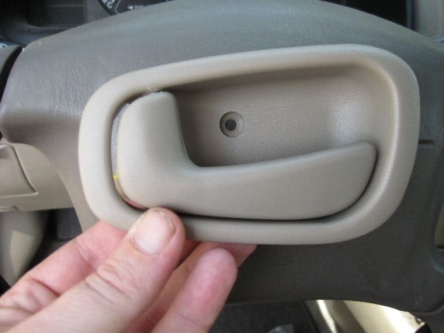 2002 corolla interior grey passenger side doors handle