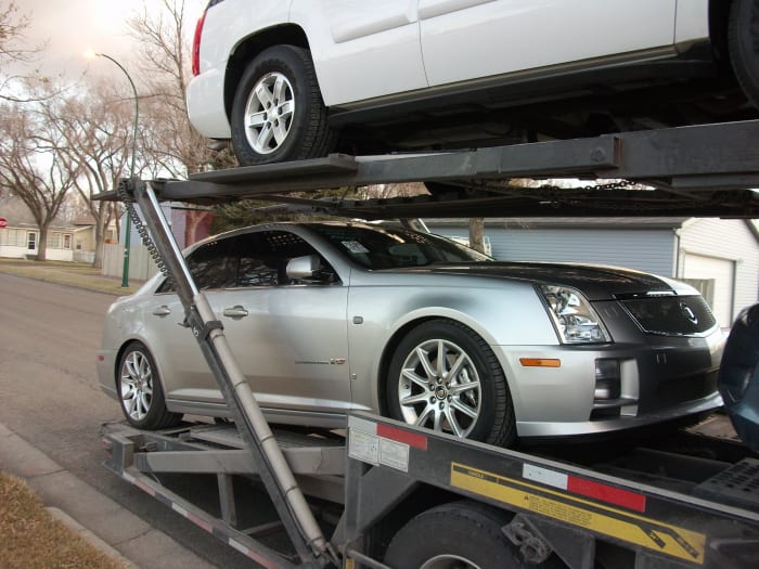 Cadillac STS-V with a supercharged 4.4 L version of the Northstar V8.