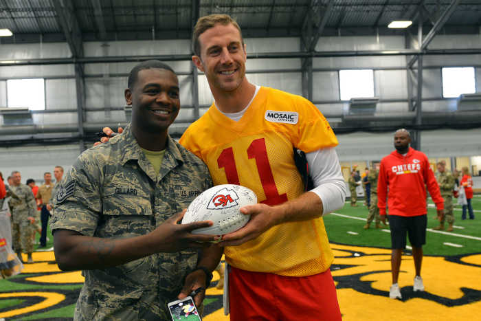 In a 2017 game against the Jets, Alex Smith had a 79-yard pass and a 70-yard rush, but the Chiefs lost.