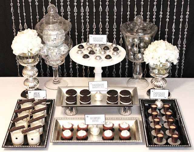 This mini dessert table was built to go with my Holiday Tablescape. It's perfect for a little dinner party and it serves little snacks so everyone can try a little bit of everything.