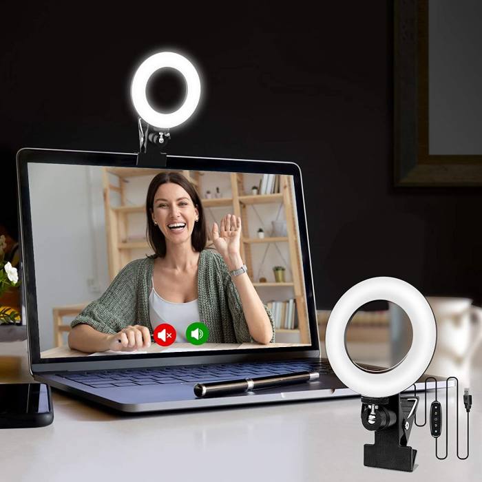 Cyezcor Video Conference Lighting Kit, Light for Monitor Clip On,for Remote Working, Distance Learning