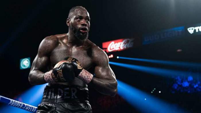 Deontay Wilder, the last American Heavyweight Champion until 2020 when he was defeated by Tyson Fury.