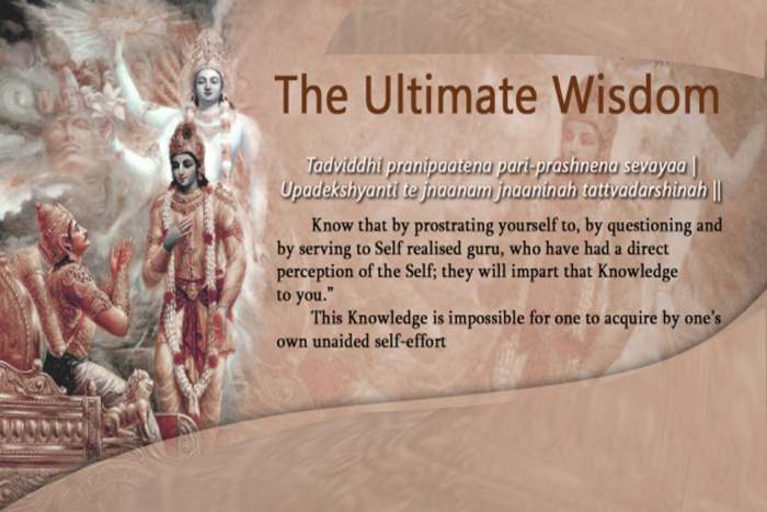 There exists no grand thing that enables and purifies our Knowledge. Then how it is possible to attain Knowledge?