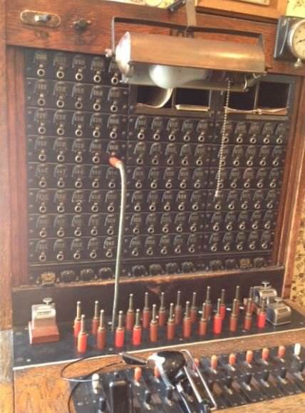 This is the switchboard that is working. The staff is willing to show you how it works.
