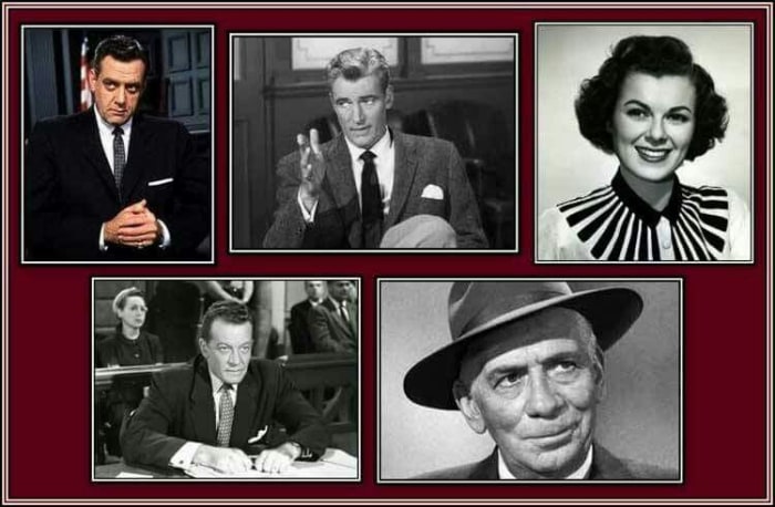 In 1959, Perry Mason—an American legal drama starring Raymond Burr, Barbara Hale, William Hopper, William Talman, and Ray Collins—was one of the most popular television shows.
