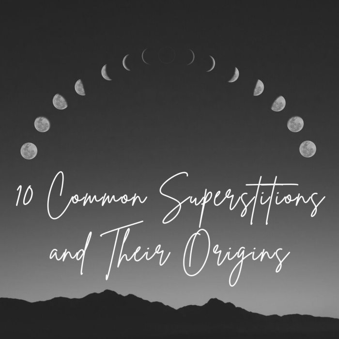 Pictures falling off the wall, stepping on a grave, black cats, and other common superstitions explained.