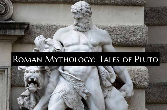 Pluto was the god of the underworld. He was seen in a much more positive light by the Romans than his Greek counterpart Hades. Pluto was seen as part of a divine couple with Persephone.