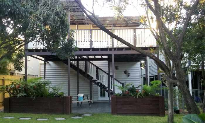 This is the back of the house today, after so much work that we have done to it. We are glad we have done it.