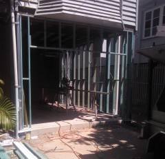 The concrete has been laid and now a timber frame is being erected, finally the house is taking its final shape.