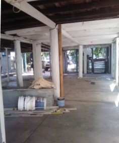 This is how the house was before raising it, one needs to compare this photos, with what it will be like when the house is finished.