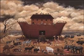 Noah Ark artistic picture. Perhaps something like this really happened, otherwise this story could not have been told. But today there are reasons to believe that the flood was vast but not to the extend that would cover all the world.