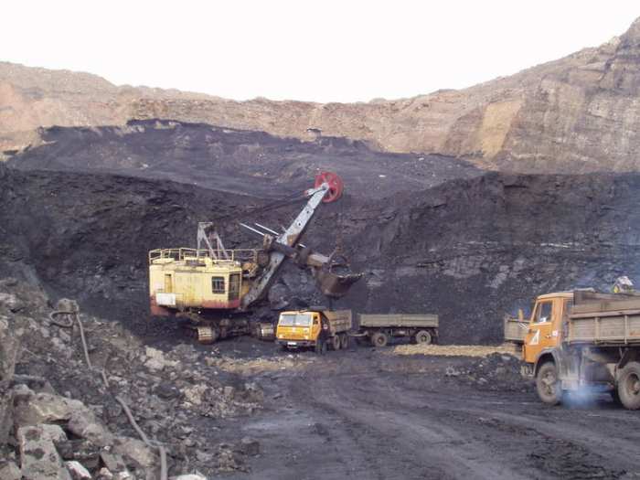 Open pit mining in Russia
