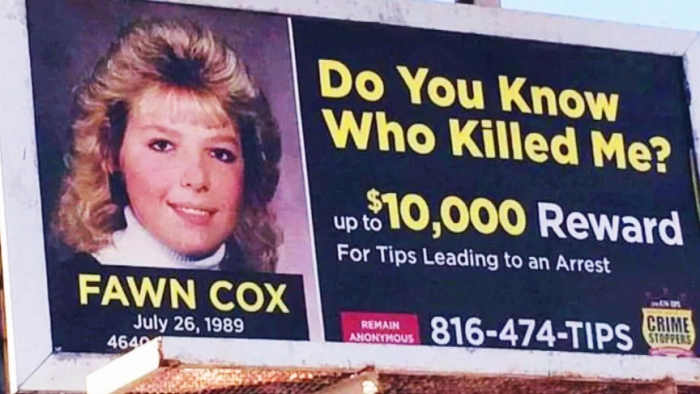 The murder of Fawn Cox remained a mystery for more than 30 years through use of DNA technology but the person who killed her was the last person the family would have thought of. Photo courtesy of MSN.