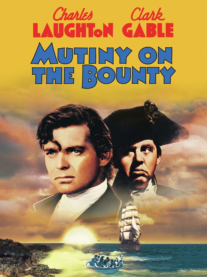 Mutiny on the Bounty was a 1935 film adaptation of Charles Nordhoff and James Norman Hall’s 1932 novel of the same name. It starred Charles Laughton and Clark Gable, and became the highest-grossing film of 1935.