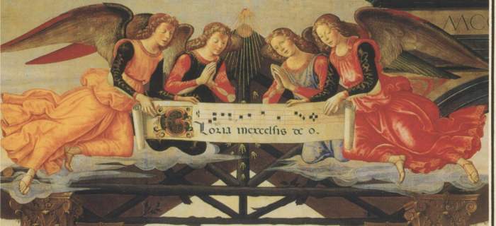 The angels in heaven do many things, but most of all they sing glory to God their king and they tell us many other things.