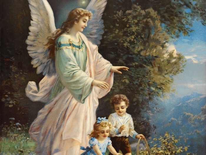 Guardian angels are intrusted to help all living beings. They say that everyone of us as a guardian angel that will look after us. Sometimes we may feel their presence, when we are about to do things that are wrong and we suddenly stop doing it.