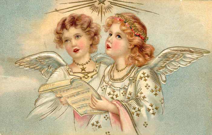 This is the beginning of angels poem of these religious writings. You, angels of the realm of glory, you tell us about the eternal story, you tell us about the creator's glory, you tell us the wonders of God's creation.