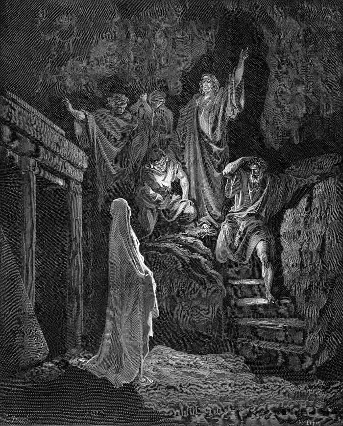 when Jesus raised Lazarus, the mourners were speechless with amazement, then shouted with happiness.