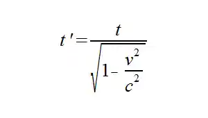 TIme Dilation Formula