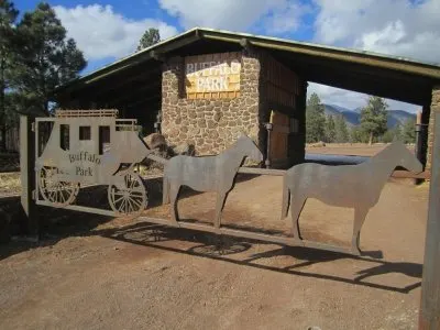 The new gate at Buffalo Park.