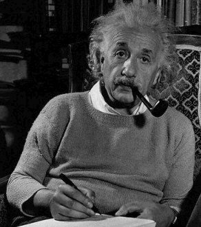 Albert Einstein (1879-1955) "Let me tell you what I look like: pale face, long hair, and a tiny beginning of a paunch. In addition, an awkward gait, and a cigar in the mouth ..."