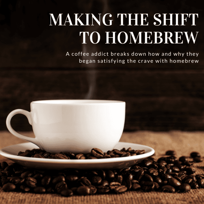 This article will explain how I made the shift to making my own coffee at home—and why I began doing so in the first place.