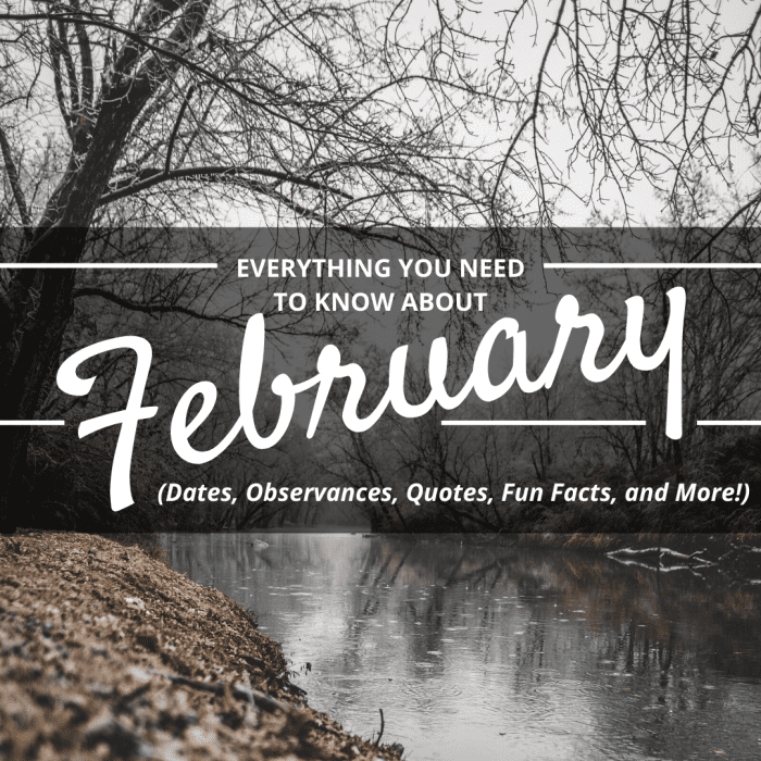 February Quotes, Sayings, Poems, Observances, and Fun Facts Holidappy