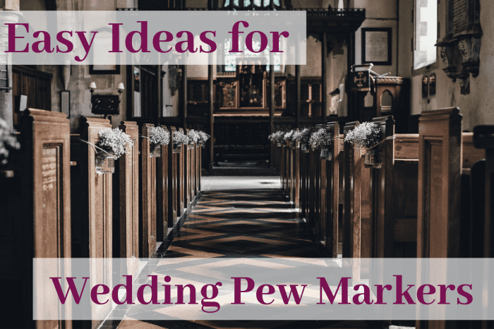 Even the most ordinary of venues can be spruced up with a little effort and creativity. You can make your own wedding pew markers with these easy-to-follow tips.