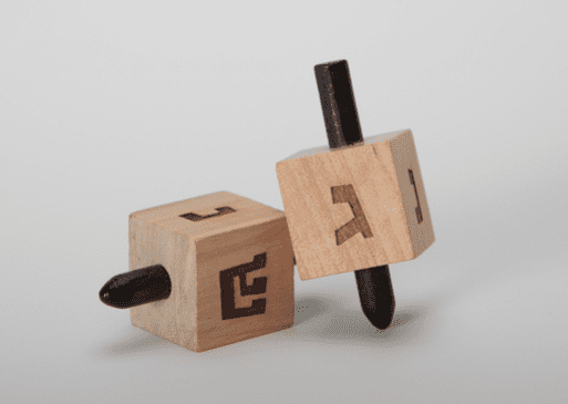 The dreidel, or sevivon, is a very popular theme in Hanukkah songs for children.