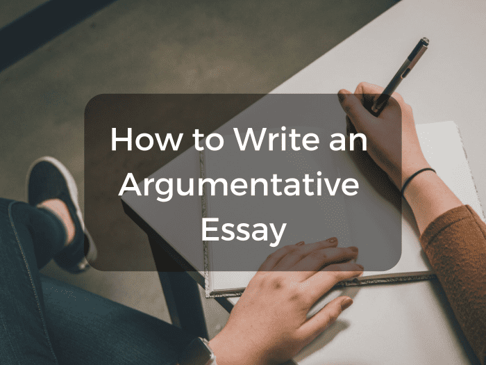 how to write a well structured argumentative essay