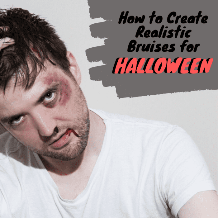 It's easier than you think to create creepily realistic bruise effects using nothing but non-toxic, washable markers.