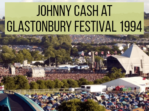 The site of the Glastonbury Festival. The event takes place annually on the land of local farmer, Michael Eavis in southwest England. The event regularly attracts over 80,000 festival goers and much media attention.
