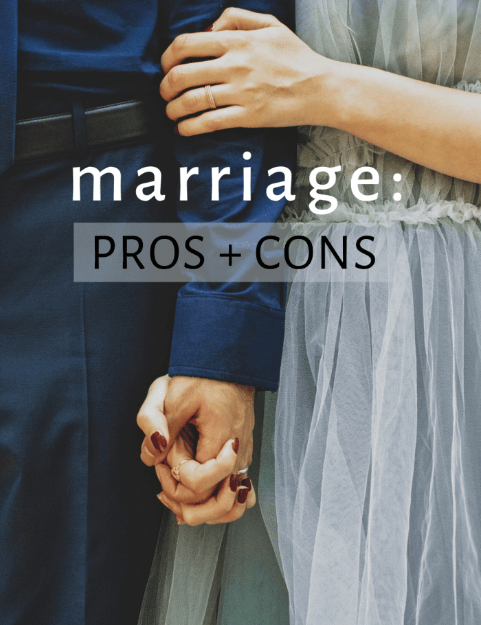 pros and cons of marriage essay