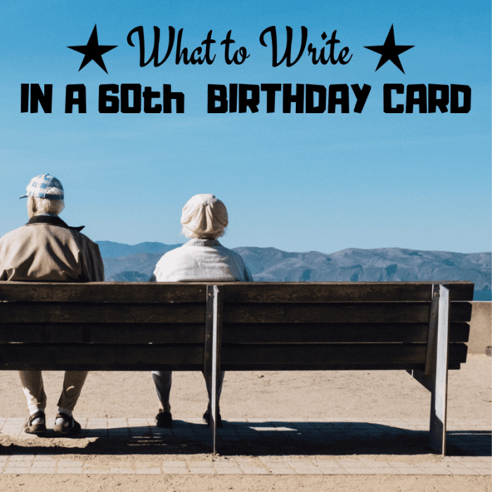 60 is a big milestone, so it deserves a great birthday card! Use these example messages to get some ideas.