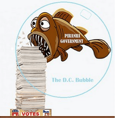 The more donkey and elephant ballots it eats the bigger the beast becomes
