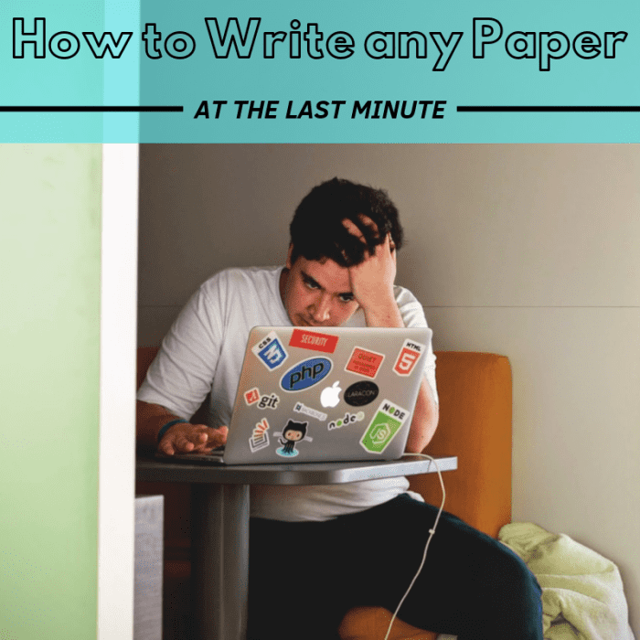 Here's how to write any paper at the last minute.