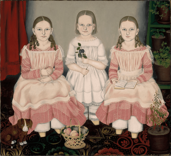 American Folk Artwork - The Lincoln Children
