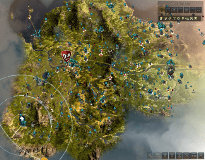 This map shows nodes that can be invested into in Balenos, Heidel and Calpheon. This article explains how to gain contribution points and energy points, what you can use them for and how they connect to nodes.