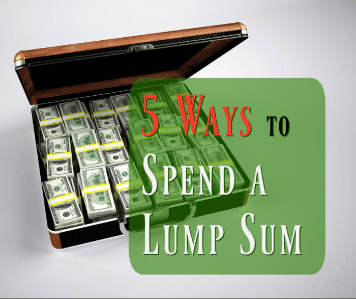 What is the best way to use an unexpected lump sum? Windfalls are hard to come by, and once you've got your hands on one, you should plan carefully how to use it.