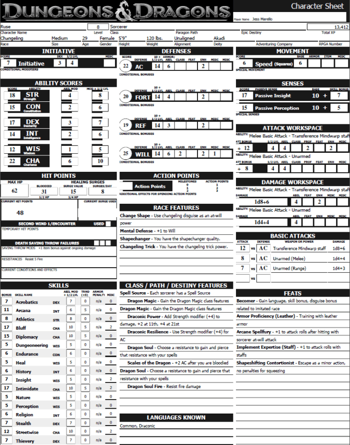 How to Make a Character for 4th Edition Dungeons & Dragons - HobbyLark