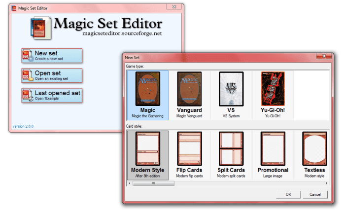 Magic Set Editor is a fun and easy-to-use tool that will help you bring your wildest MTG card ideas to life.