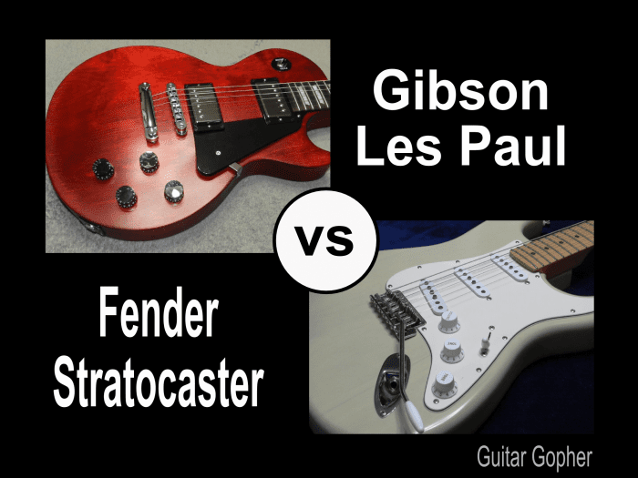 What is the difference between the Gibson Les Paul and the Fender Stratocaster, and is one better than the other?