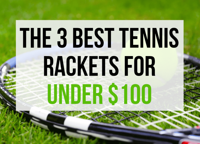 If you are looking for recommendations for the best tennis rackets that can be bought for under $100, read on...