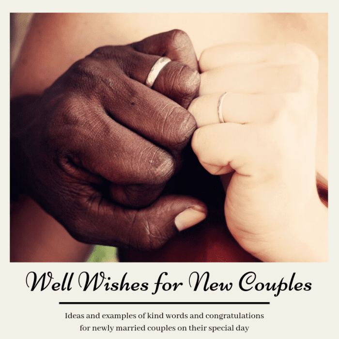 This article will provide a long list of kind words and congratulations to offer the newly married couple in your life.