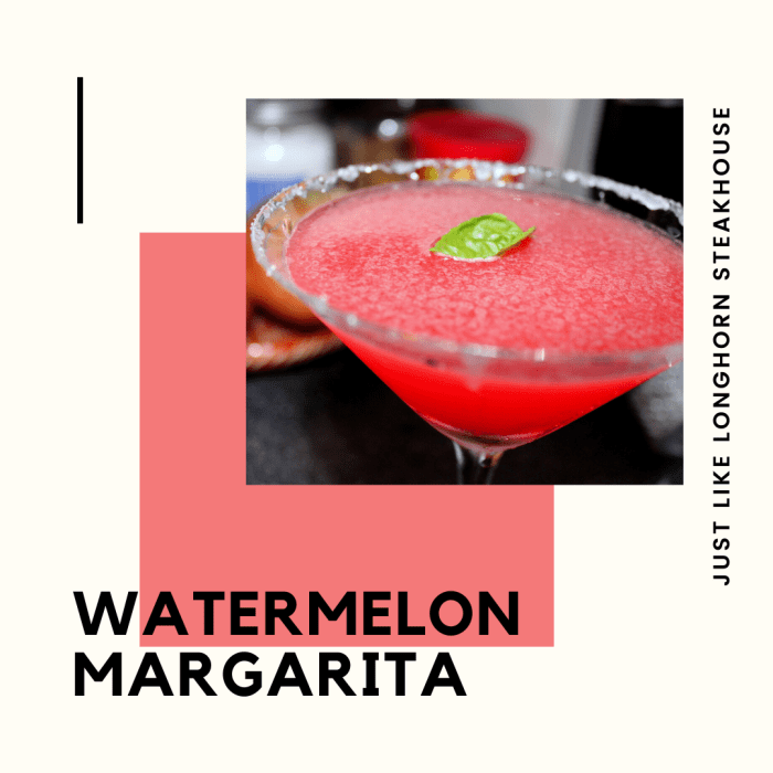 This article will show you how to make a delicious watermelon margarita exactly like the Longhorn Steakhouse version.