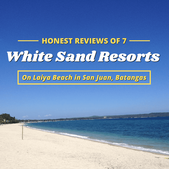 There are many resorts lining the beautiful white sand shoreline of Laiya Beach in San Juan, but not all of them live up to the photos on their websites.