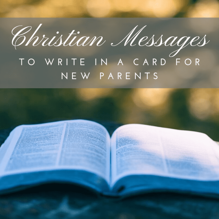 If you're writing a congratulatory card for the new parents in your life and want to include a message of faith, read over these examples for ideas and inspiration.